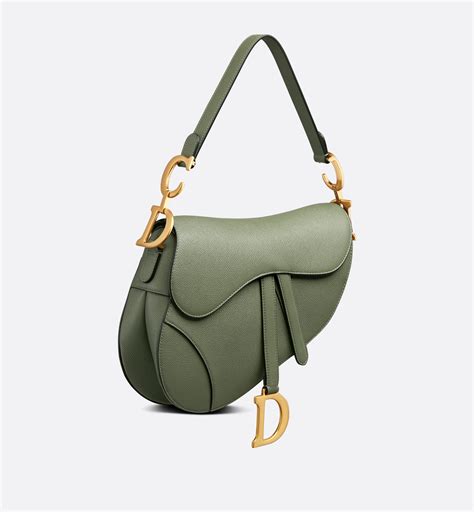 dior cedar green|Saddle Bag Cedar Green Grained Calfskin .